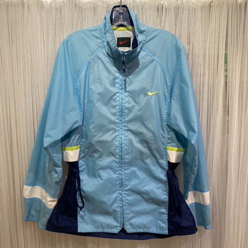 Nike Women’s Vintage Windbreaker Jacket Light Blue Colorblock Women's Size Large